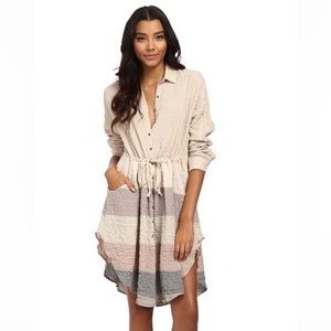 Free people Ray of Light button front dress